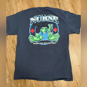 Peace Frog Nurse Graphic Tee